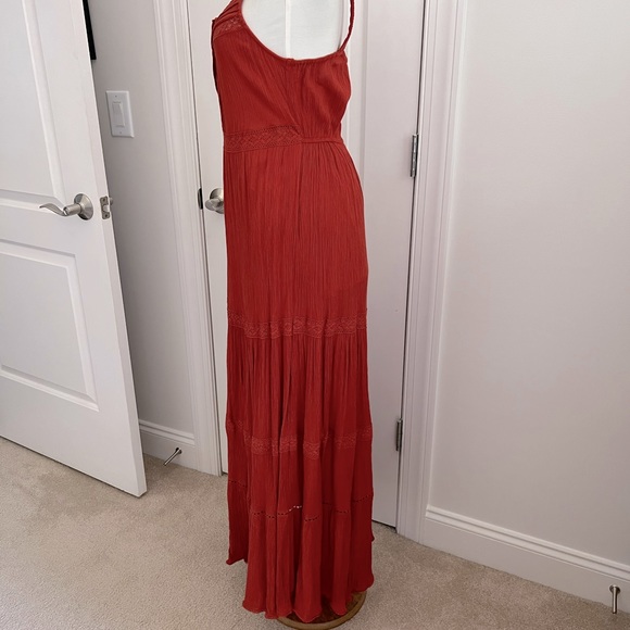 Forever 21 Boho Brick red/orange maxi sundress. Machine washable. - Picture 4 of 4